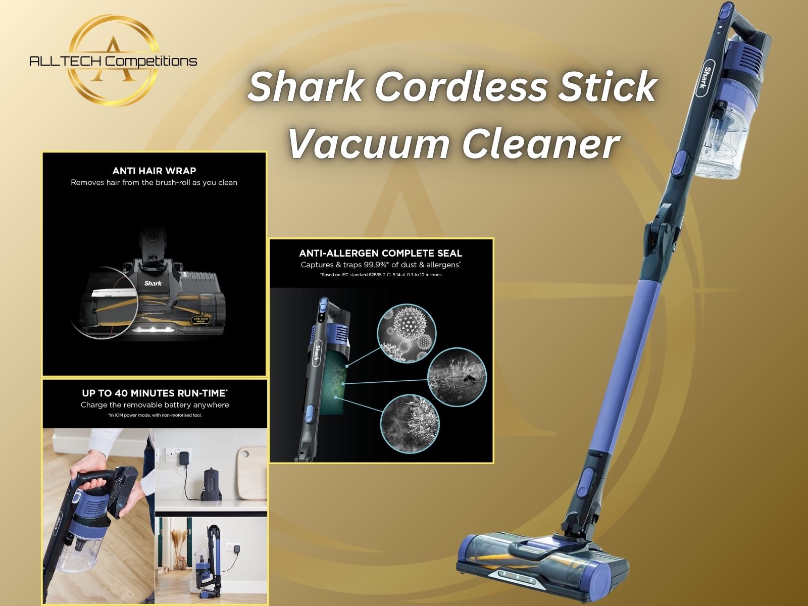 Shark Cordless Floor And Carpet Sweeper – Manual, No Electricity Or Batteries Needed