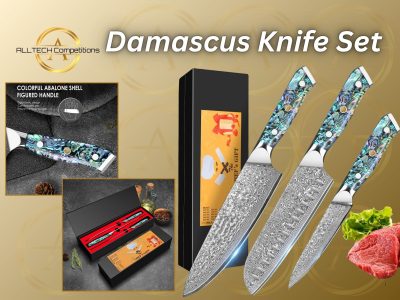 Damascus Knife Set