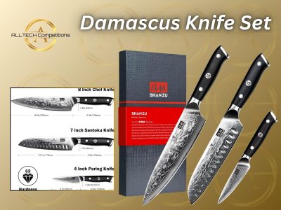 Damascus Knife Set