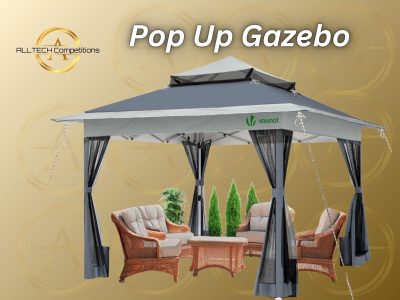 Gazebo with Mesh Sides