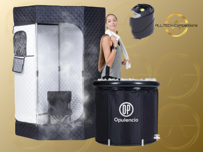 Portable Sauna and Cold Plunge Combo